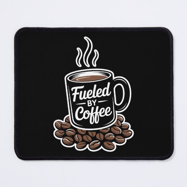 Item preview, Fueled by Coffee Lover Beans Cup Caffeine Quote Saying Joke designed and sold by sailorjessiArt.