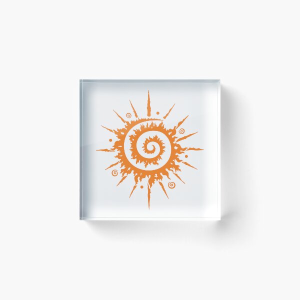 Item preview, Midsummer Sun Spiral Tribal Boho Art designed and sold by Christine Krahl.