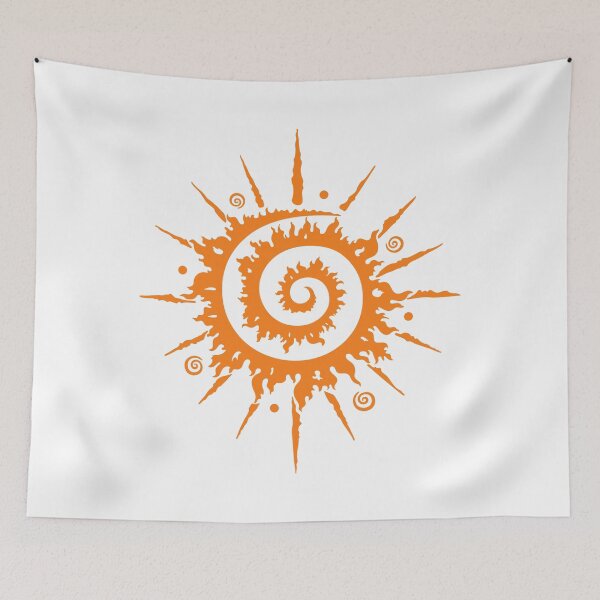 Item preview, Midsummer Sun Spiral Tribal Boho Art designed and sold by Christine Krahl.