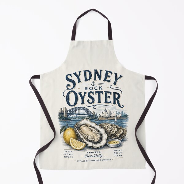 Item preview, Sydney Rock Oyster – Vintage Seafood Market Design designed and sold by SLGA-Designs.