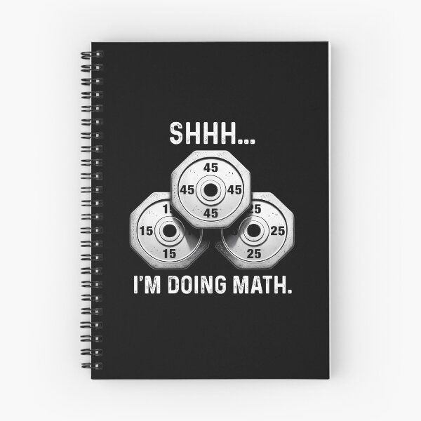 Item preview, Shhh... I'm Doing Math Workout Dumbell Barbell designed and sold by wansilastomi.