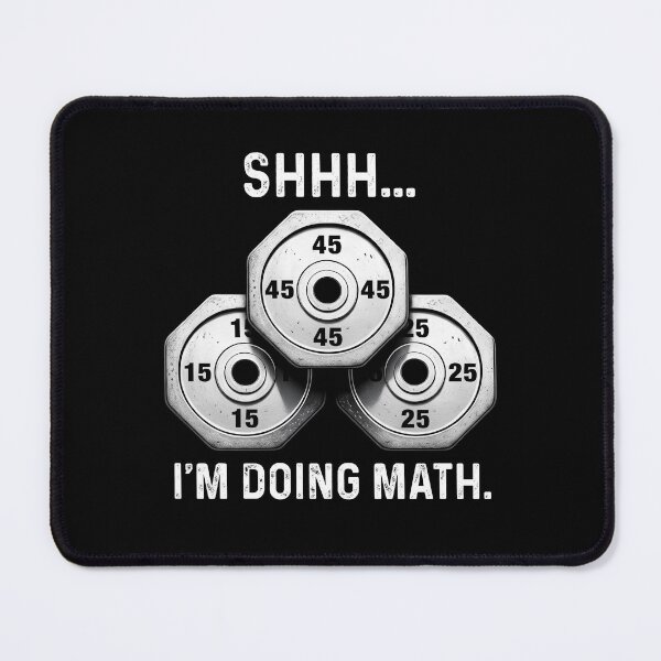 Item preview, Shhh... I'm Doing Math Workout Dumbell Barbell designed and sold by wansilastomi.
