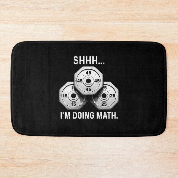 Item preview, Shhh... I'm Doing Math Workout Dumbell Barbell designed and sold by wansilastomi.