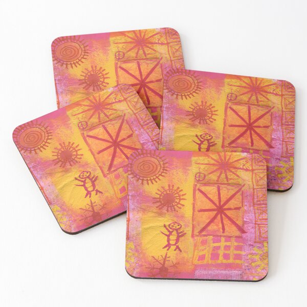 Item preview, Reaching for Stars – Tribal Sun and Spirit Art designed and sold by helgekerler.