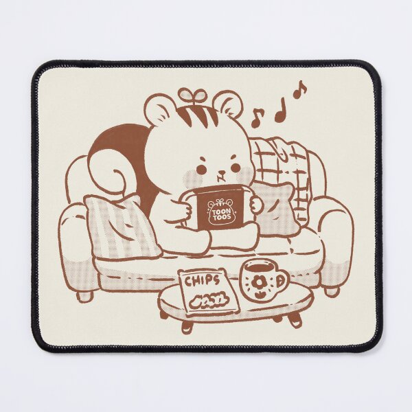 Item preview, Cute Cozy Gaming Squirrel Illustration designed and sold by ToonToos.