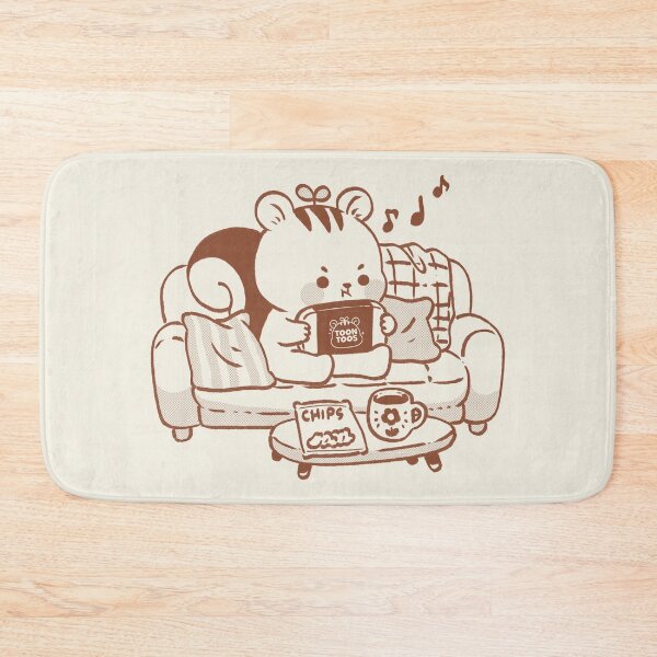 Item preview, Cute Cozy Gaming Squirrel Illustration designed and sold by ToonToos.