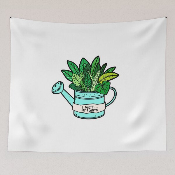 Item preview, Funny Plant Lover Sticker – I Wet My Plants designed and sold by Kavya Art.