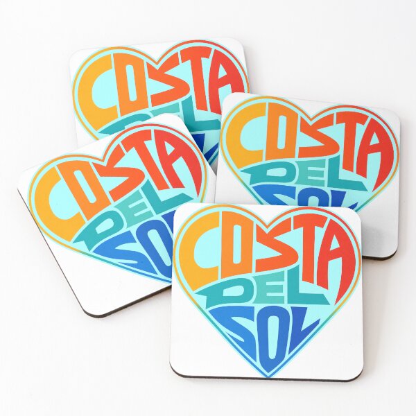 Item preview, Vibrant Costa Del Sol Heart Graphic Design designed and sold by Beyond Destinations.