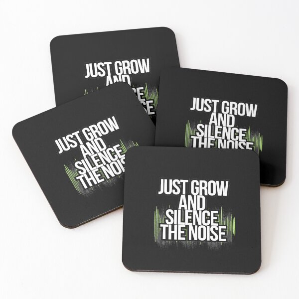 Item preview, Silence The Noise Just Grow Dark Gym Motivation Shirt designed and sold by DKB07.