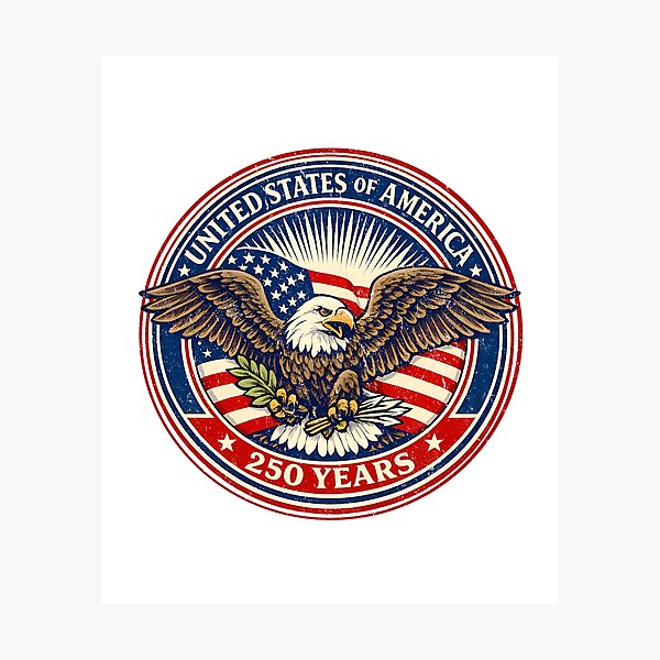 Item preview, USA 250 Years American Flag 4th of July designed and sold by PokerFace420.