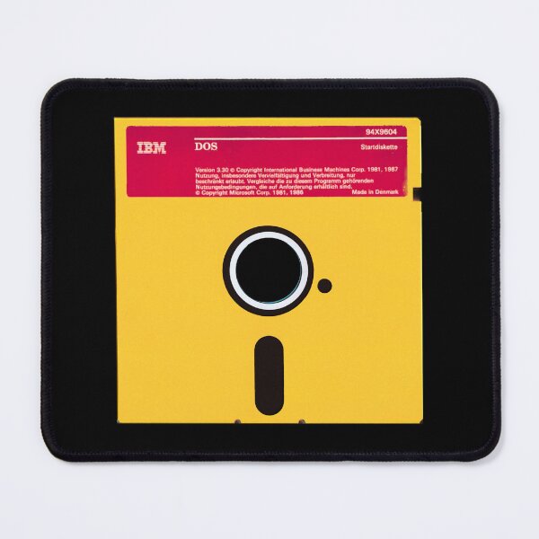 Item preview, 5.25" Floppy Disk yellow w. label designed and sold by deep-sea-birds.
