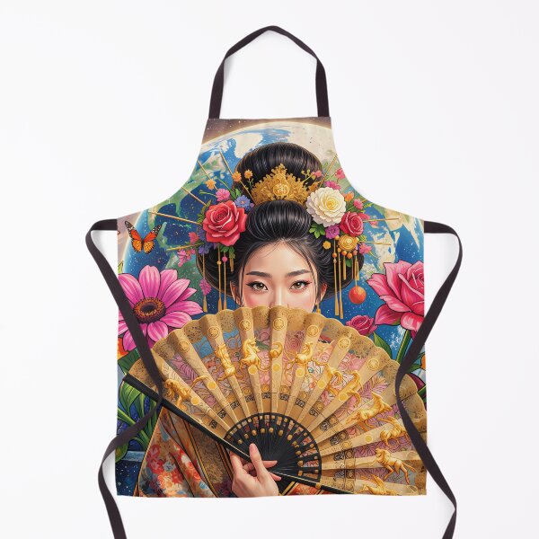 Item preview, Geisha with Folding Fan designed and sold by M-Y-A-R-T-.