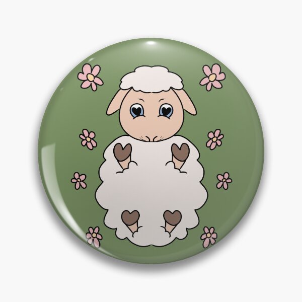 Item preview, Cute Sheep Lying Among Flowers designed and sold by HugSomeNettles.