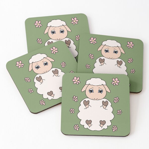Item preview, Cute Sheep Lying Among Flowers designed and sold by HugSomeNettles.