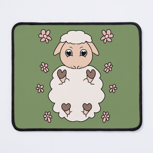 Item preview, Cute Sheep Lying Among Flowers designed and sold by HugSomeNettles.