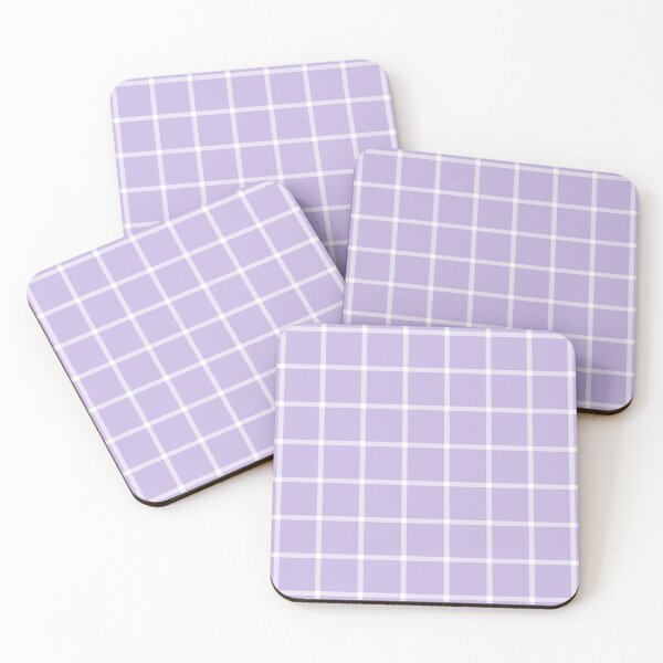Item preview, Lavender And White Mini Gingham Pattern designed and sold by pattern-archive.