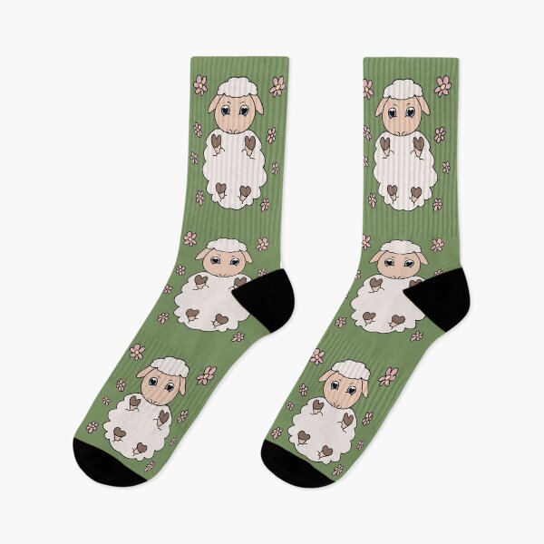 Item preview, Cute Sheep Lying Among Flowers designed and sold by HugSomeNettles.