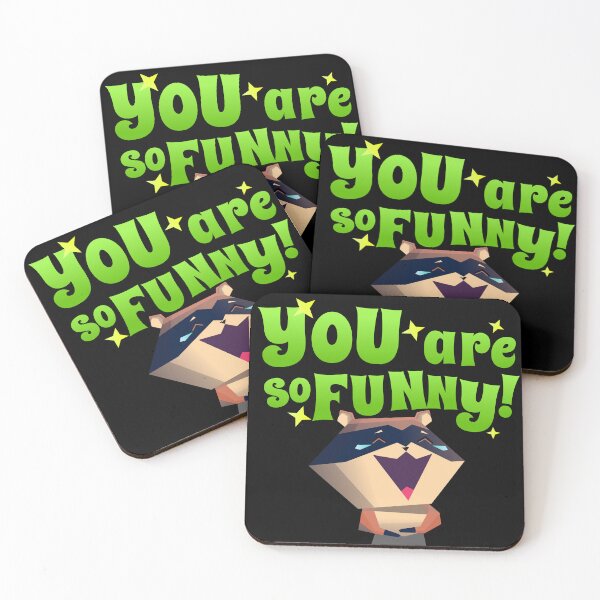 Item preview, You Are So Funny Raccoon Low Poly Geometric Sarcastic Humor Animal Art designed and sold by DERA RAY.