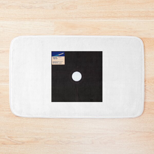 Item preview, 8" Floppy Disk black w. label designed and sold by deep-sea-birds.
