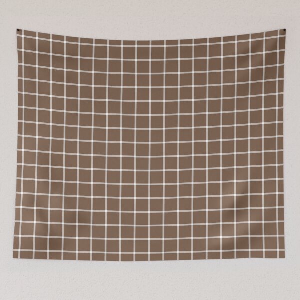 Item preview, Mocha And White Mini Gingham Pattern designed and sold by pattern-archive.