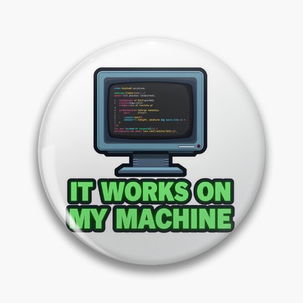 Artikelvorschau, Lustiger Programmierer-Aufkleber – Es funktioniert auf meinem Rechner entworfen und verkauft von Kavya Art.