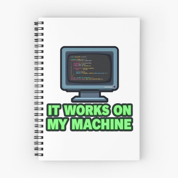 Item preview, Funny Programmer Sticker – It Works on My Machine designed and sold by Kavya Art.