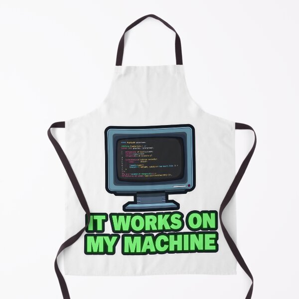 Item preview, Funny Programmer Sticker – It Works on My Machine designed and sold by Kavya Art.