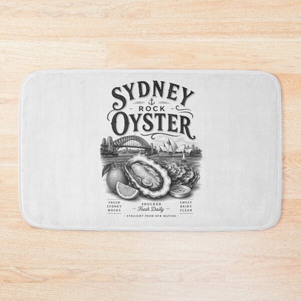 Item preview, Sydney Rock Oyster – Vintage Seafood Market Design designed and sold by SLGA-Designs.