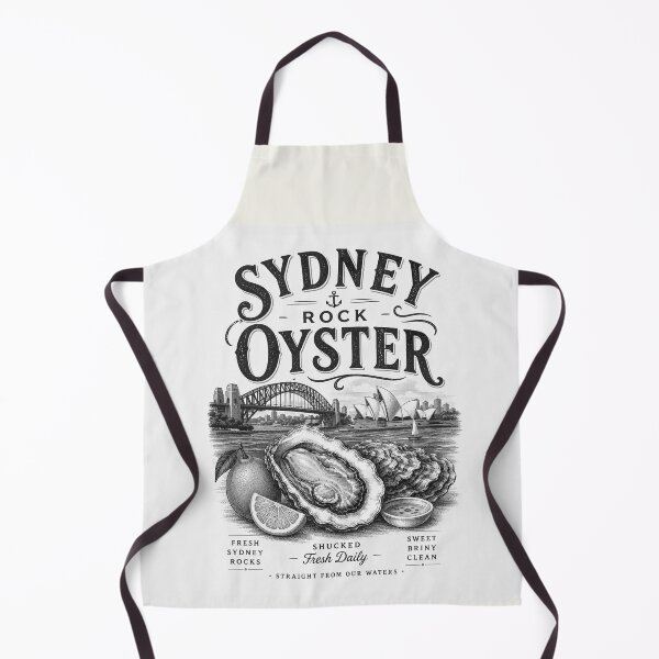 Item preview, Sydney Rock Oyster – Vintage Seafood Market Design designed and sold by SLGA-Designs.