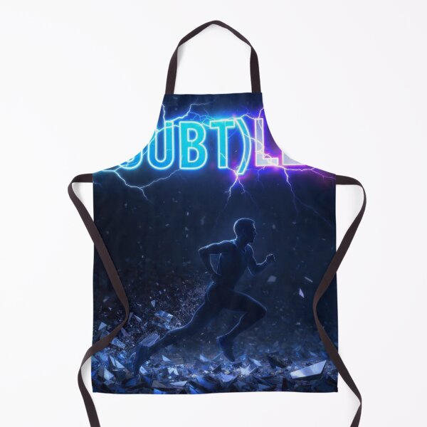 Item preview, (DOUBT)LESS - Neon Lightning Runner Breakthrough Motivational Art designed and sold by RAMHEARTS.