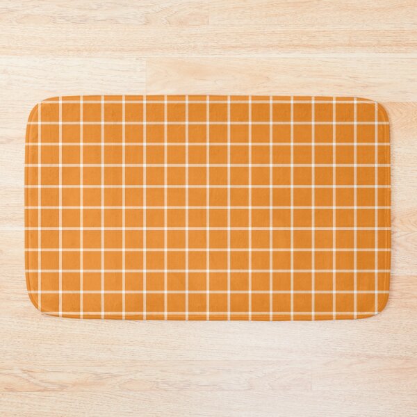 Item preview, Orange And White Mini Gingham Pattern designed and sold by pattern-archive.