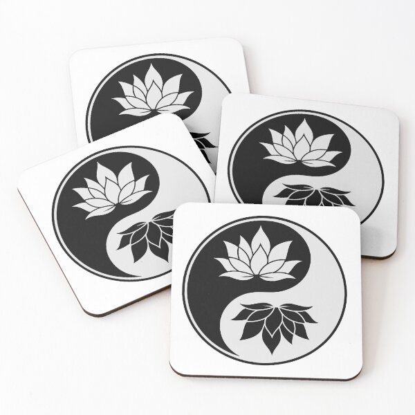 Item preview, Yin Yang with Lotus Flowers designed and sold by jkrphoto.