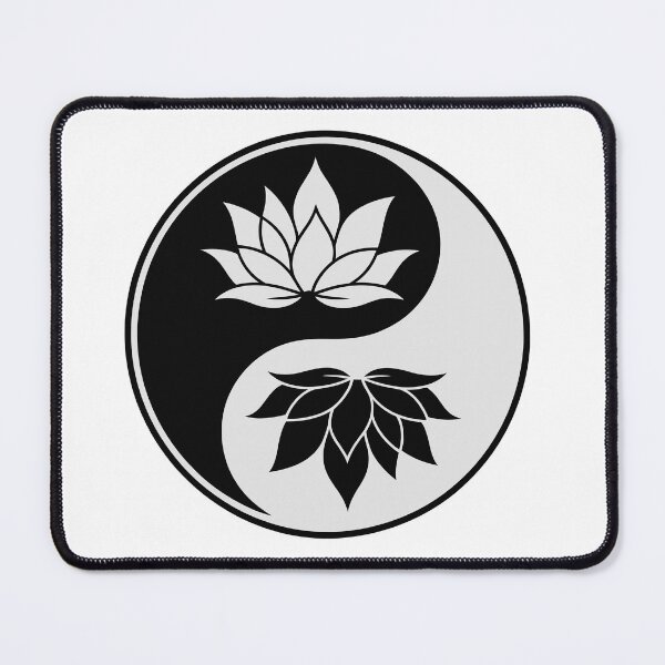 Item preview, Yin Yang with Lotus Flowers designed and sold by jkrphoto.