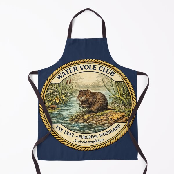 Item preview, Water Vole Club Vintage Badge European Woodland Art designed and sold by CalmCapy Co.