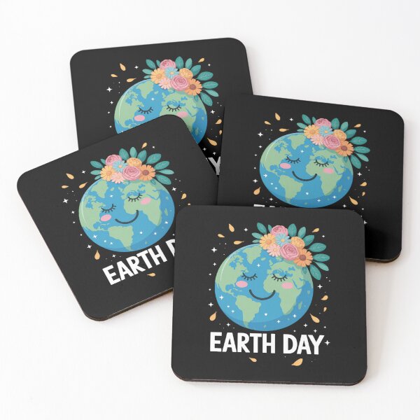Item preview, Happy Earth Day Cute Earth with Floral Earth Day  designed and sold by sailorjessiArt.