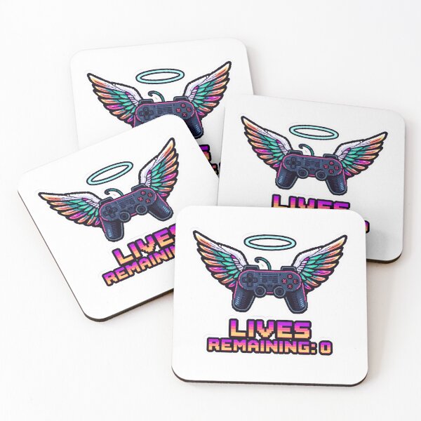 Item preview, Retro Gamer Sticker – Lives Remaining: 0 designed and sold by Kavya Art.