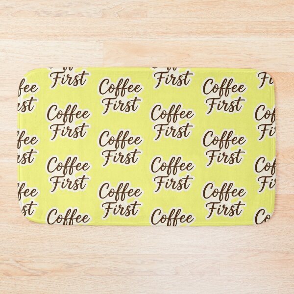 Item preview, Coffee First Coffee Lover Aesthetic Typography Design designed and sold by bvdesignart.