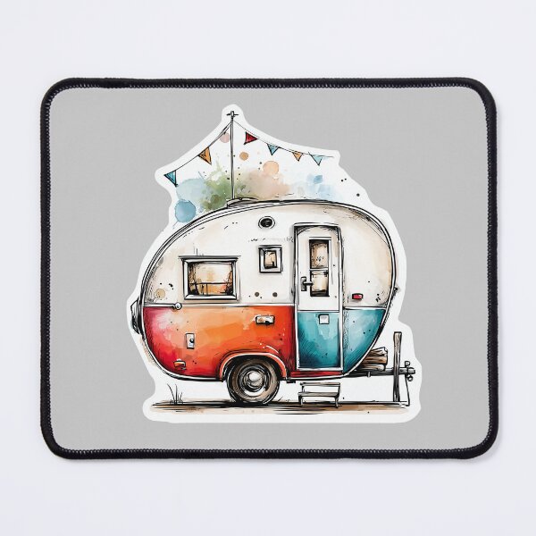 Item preview, Retro Camper Trailer,ca Cozy Camping Vibes designed and sold by dharanna.