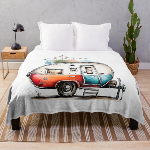 Item preview, Retro Camper Trailer,ca Cozy Camping Vibes designed and sold by dharanna.
