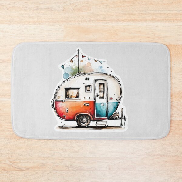 Item preview, Retro Camper Trailer,ca Cozy Camping Vibes designed and sold by dharanna.