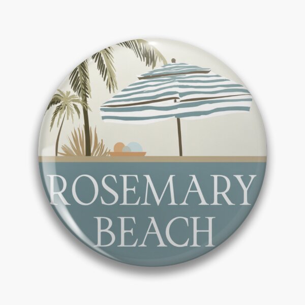 Item preview, Rosemary Beach Florida Aesthetic Coastal Umbrella Sticker designed and sold by Victoria and Ashley Stickers.