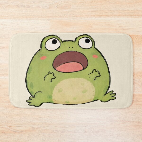 Item preview, Shocked Frog Cute Kawaii Toad Funny Reaction Meme designed and sold by bosamji.