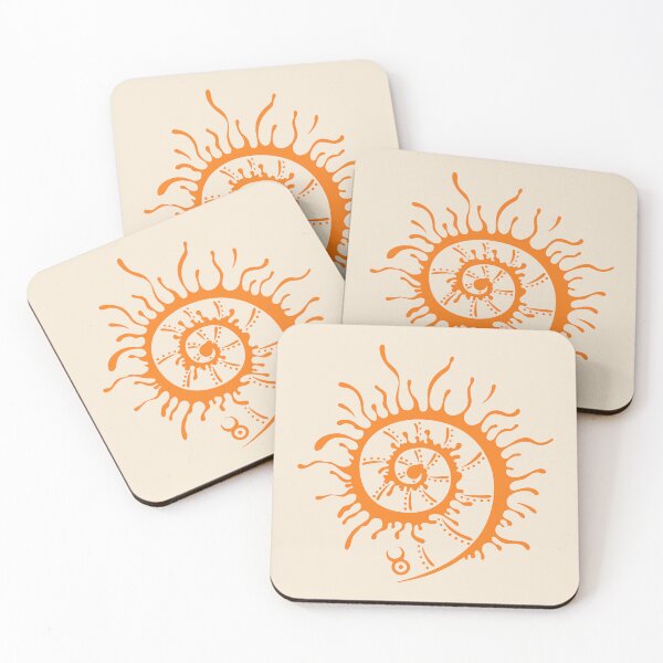 Item preview, Midsummer Spiral Sun Tribal Boho Art designed and sold by Christine Krahl.