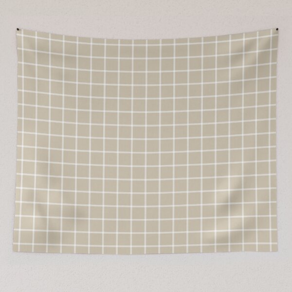 Item preview, Sand And White Mini Gingham Pattern designed and sold by pattern-archive.