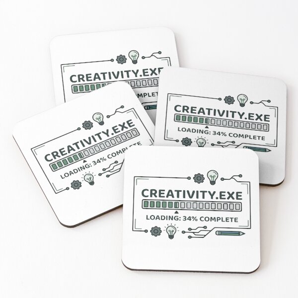 Item preview, Creativity EXE Loading Bar Funny Programmer Design designed and sold by Code  Monkeys.