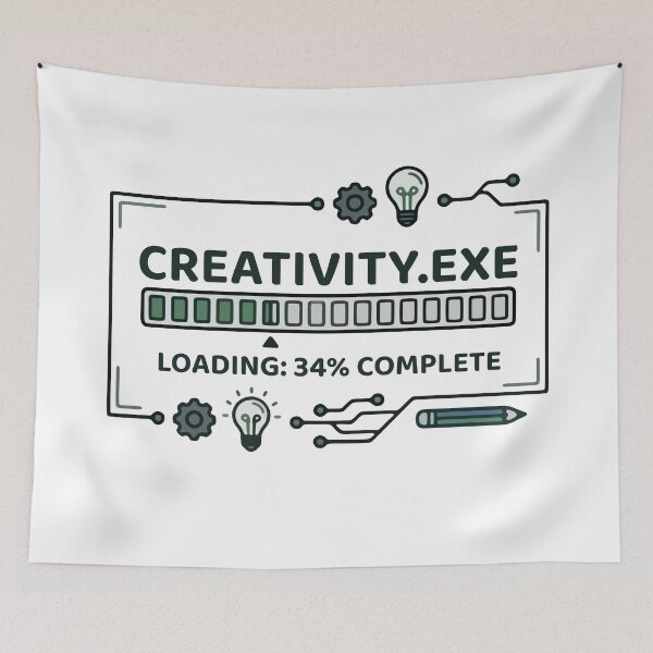 Item preview, Creativity EXE Loading Bar Funny Programmer Design designed and sold by Code  Monkeys.