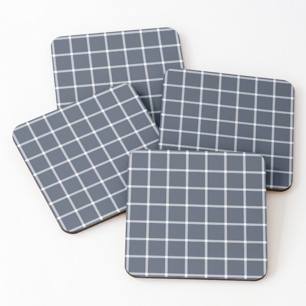 Item preview, Slate And White Mini Gingham Pattern designed and sold by pattern-archive.