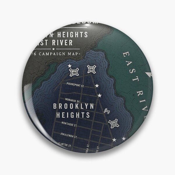 Item preview, Battle of Brooklyn 1776 Campaign Map designed and sold by rygenr8.
