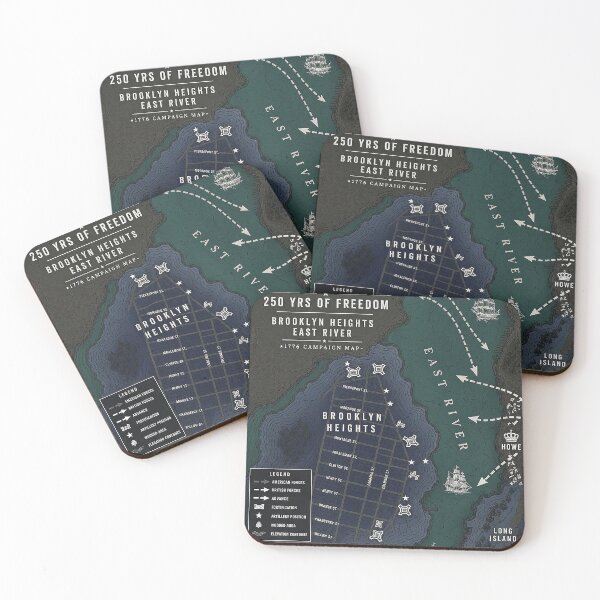 Item preview, Battle of Brooklyn 1776 Campaign Map designed and sold by rygenr8.