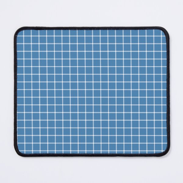 Item preview, Steel Blue And White Mini Gingham Pattern designed and sold by pattern-archive.